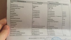 Плохой анализ мочи у ребенка