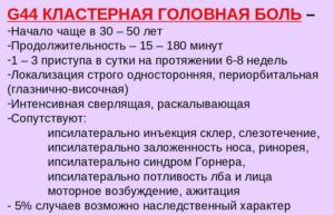 Кластерные головные боли