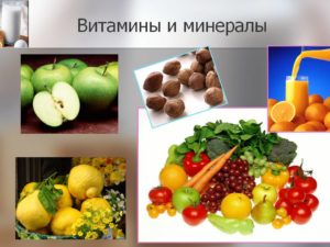 Витамины и минералы: пищевые источники