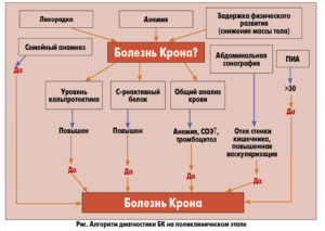 Диагностика болезни Крона