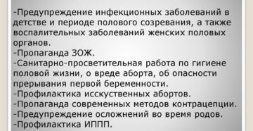 Профилактика бесплодия