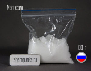 Magnesia sulphurica (Магнезия сернокислая (горькая английская соль)