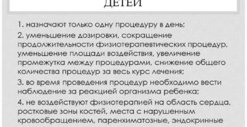 Особенности применения физиотерапии в  детском возрасте